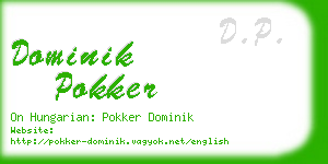 dominik pokker business card